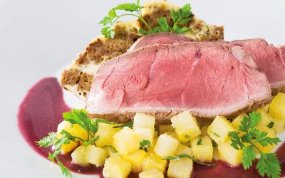 ROSA GEBRATENES WILDSCHWEIN