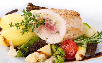ROULADE VON TAUBE UND PUTE