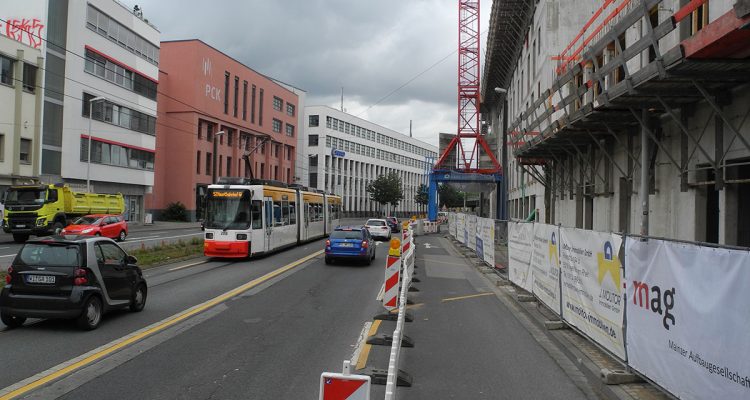 Bingerstraße Baustelle