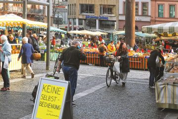 Wochenmarkt Mainz, Corona