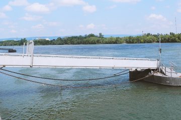 Schiffanlegestelle Rhein Landstrom