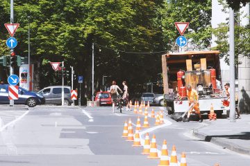 Bauhofstraße Fahrradstreifen