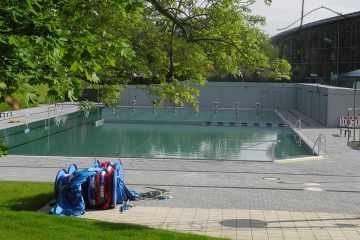 Taubertsbergbad, Taubertsberg-Freibad vor der Eröffnung Juni 2021