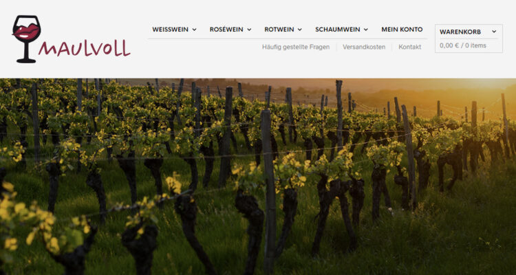 maulvoll: Premium-Weinshop