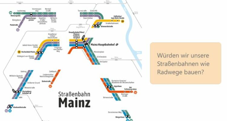 Mapathon Mainz Radwege wie Straßenbahnen