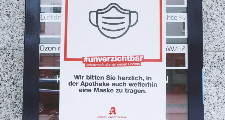 Mund-Nasen-Schutz Schild