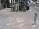 Verkehrsschild, Piktogramm, rote Farbe: Mainzer Radweg