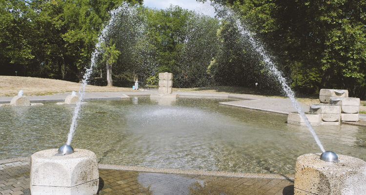 Wasserspielplatz im Hartenbergpark