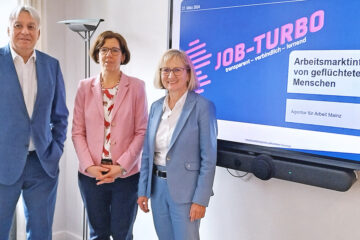 Mainzer Job-Turbo + Heike Strack, Anja Obermann und Günter Jertz