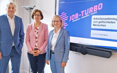 Mainzer Job-Turbo + Heike Strack, Anja Obermann und Günter Jertz