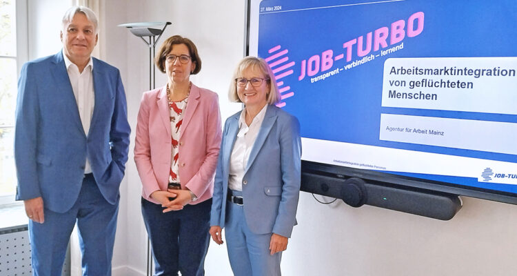 Mainzer Job-Turbo + Heike Strack, Anja Obermann und Günter Jertz